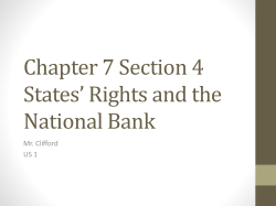 Chapter 7 Section 4 States* Rights and the