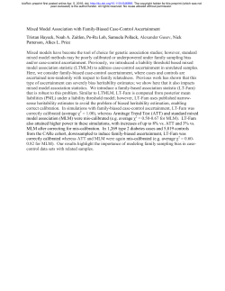 Mixed Model Association with Family-Biased Case-Control