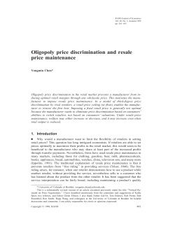 Oligopoly price discrimination and resale price maintenance