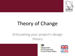 Theory of Change Presentation