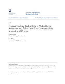 Human Tracking Technology in Mutual Legal