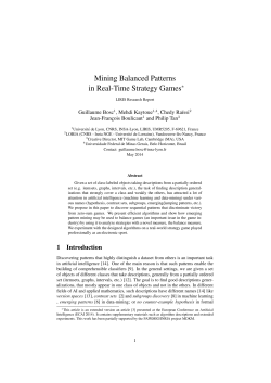 Mining Balanced Patterns in Real-Time Strategy Games