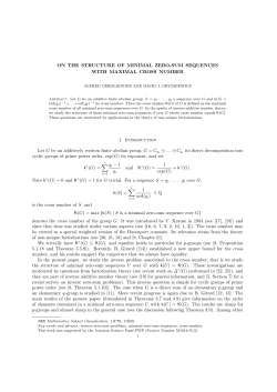 . ON THE STRUCTURE OF MINIMAL ZERO