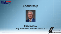 Leadership by Larry Potterfield, MidwayUSA Chief Executive Officer