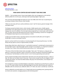 ford idaho center sees best budget year since 2008