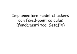 Implementare model-checkers con fixed