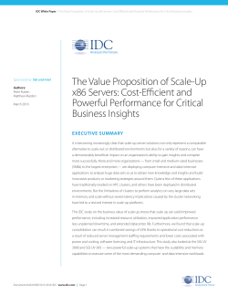 The Value Proposition of Scale-Up x86 Servers