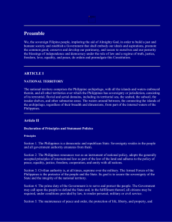Philippine Constitution