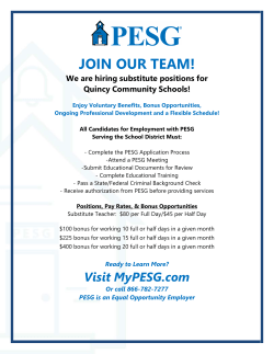 JOIN OUR TEAM! - Quincy Community Schools