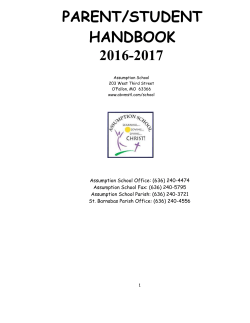 Parent Handbook 2016-2017