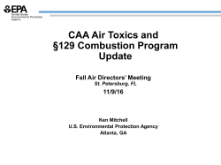 Air Toxics Combustion (K Mitchell)