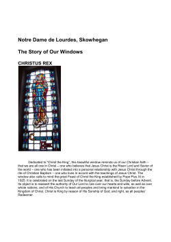 Notre Dame de Lourdes, Skowhegan The Story of Our Windows