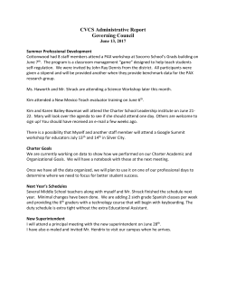 supp. 1 - Cottonwood Valley Charter School