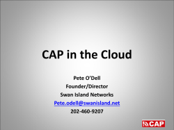 CAP in the Cloud