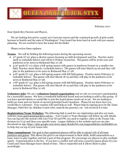 Dear Middle School Lacrosse Parents