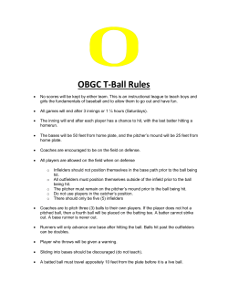 OBGC T-Ball Rules