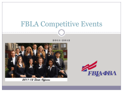 FBLA Competitive Events