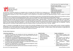 Recruitment Plan Supporting Strategy