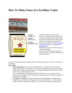 How To Make Sense of a Fertilizer Label