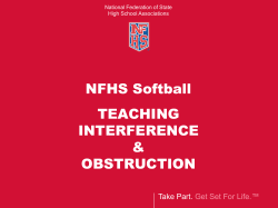Teaching Interference and Obstruction