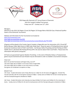 2016 Naperville Diamonds 10th Annual Queen of Diamonds ASA