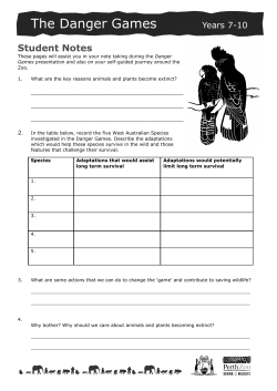The Danger Games Years 7-10