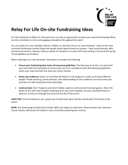 On-site Fundraising Ideas