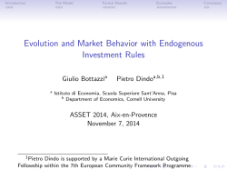 Evolution and Market Behavior with Endogenous
