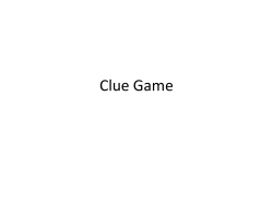 Clue Game