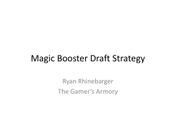 Magic Booster Draft Strategy