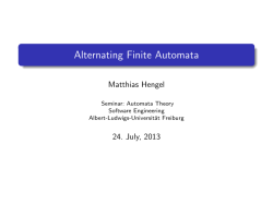 Alternating Finite Automata