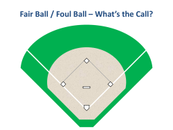 Fair Ball / Foul Ball &ndash; What`s the Call?
