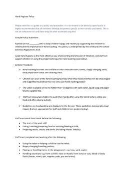 Here is an updated Hand Hygiene Policy that may be useful