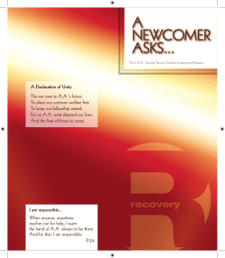 A Newcomer Asks... - Alcoholics Anonymous