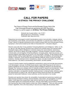 call for papers - Future of Privacy Forum