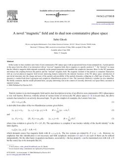 A novel &ldquo;magnetic&rdquo; field and its dual non