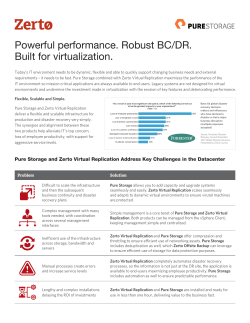 Powerful performance. Robust BC/DR. Built for virtualization.