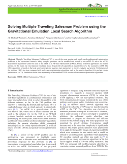 Solving Multiple Traveling Salesman Problem using the
