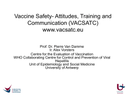 Prof Pierre Van Damme