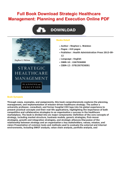 Full Book Strategic Healthcare