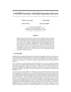 A POMDP Extension with Belief-dependent Rewards