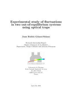 Experimental study of fluctuations in two out-of