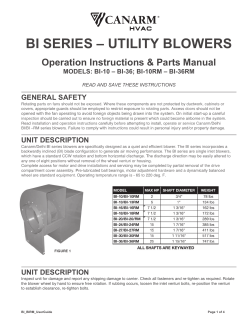 bi series &ndash; utility blowers