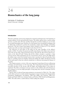 24 Biomechanics Of The Long jump