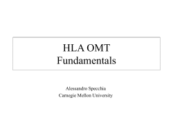 HLA OMT Fundamentals - Carnegie Mellon University