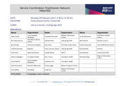 Minutes February 2017 - Inner East Primary Care Partnership