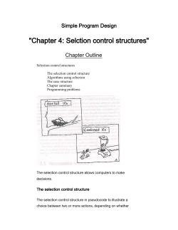 Selection Control Structure