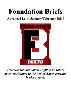 Retribution fundamental to criminal justice system