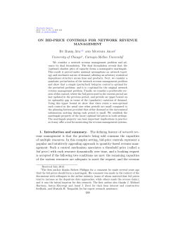 On bid-price controls for network revenue management
