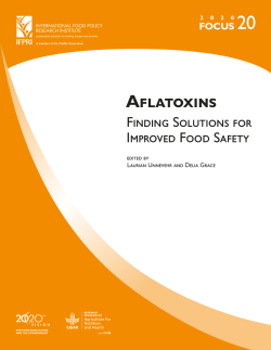 Aflatoxins: Finding Solutions for Improved Food Safety